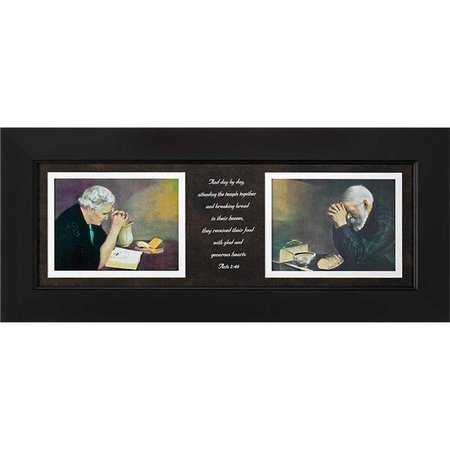 DICKSONS Dicksons 33B-2910-662 Grace & Gratitude Acts 2- 46; Framed Wall Art 33B-2910-662